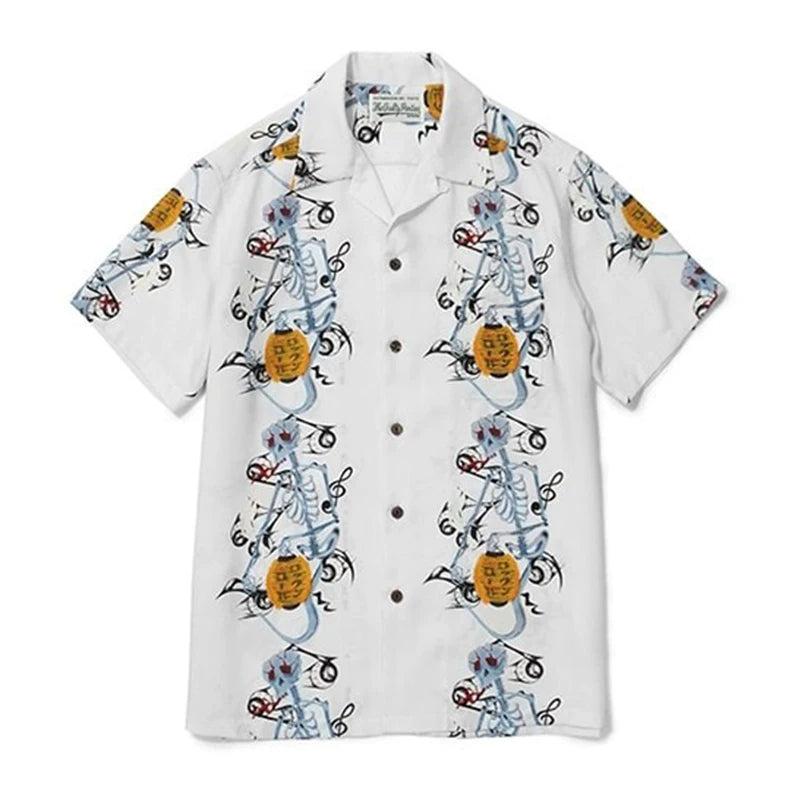 WACKO MARIA Palm Tree Sailing Boat Hawaiian Shirt