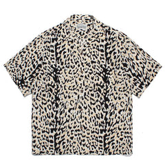 WACKO MARIA Style Leopard Print Hawaiian Shirt