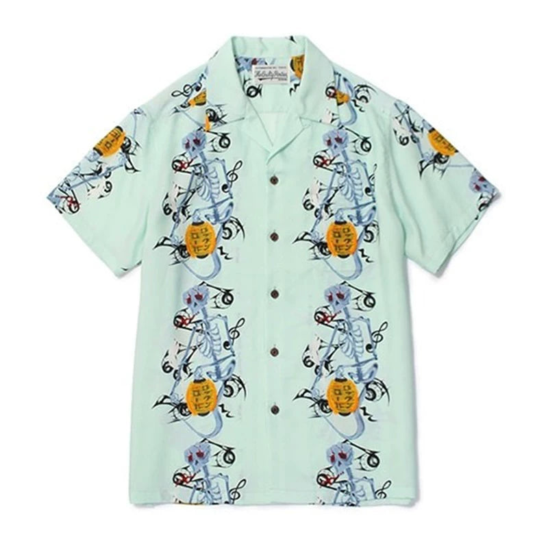 WACKO MARIA Palm Tree Sailing Boat Hawaiian Shirt