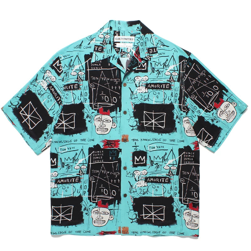 WACKO MARIA Palm Tree Sailing Boat Hawaiian Shirt