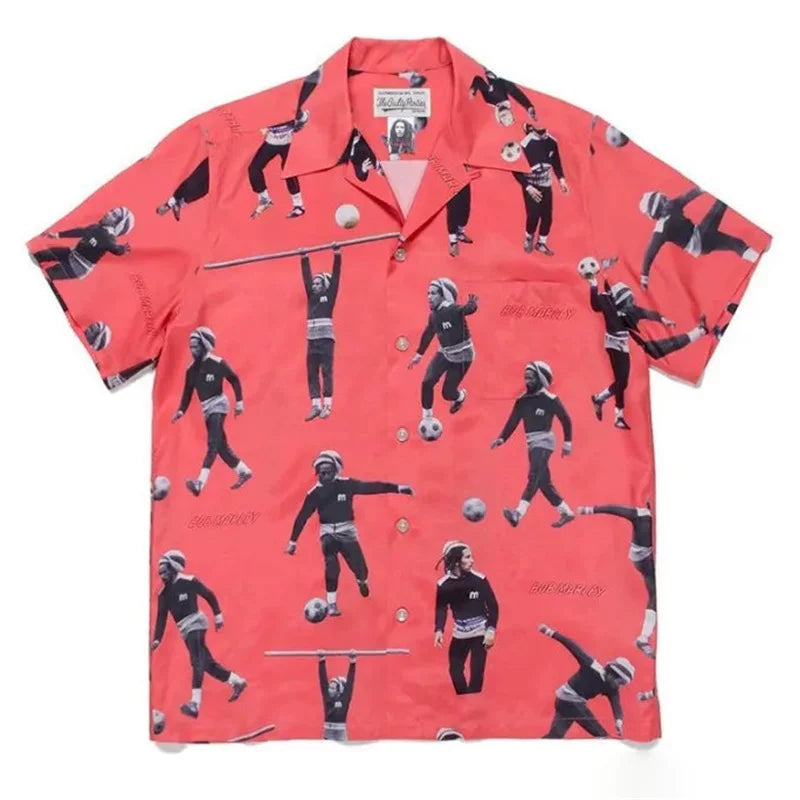 WACKO MARIA tyle Anime Cyberpunk Hawaiian Shirt