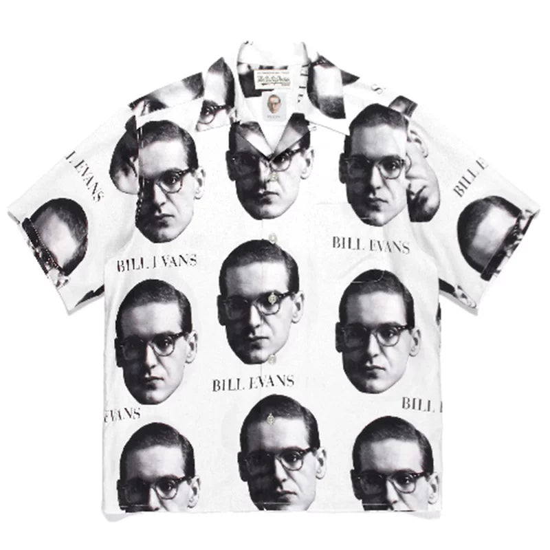 WACKO MARIA Basquiat Graphic Cuban Collar Shirt