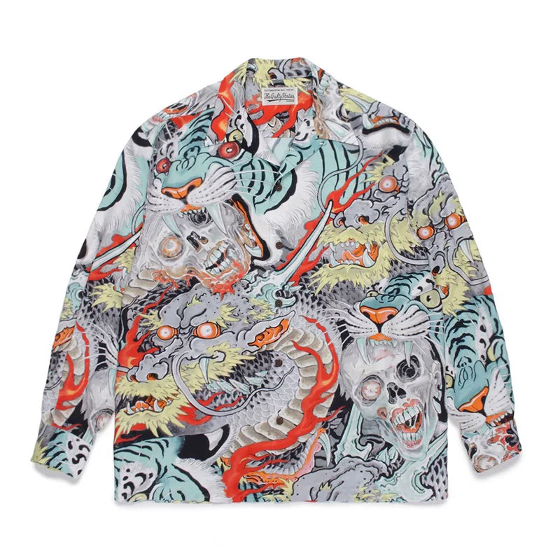 WACKO MARIA Tim Lehi Dragon Skull Long Shirt