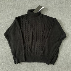 ERD melancholic Avant Garde High Neck Loose Sweater