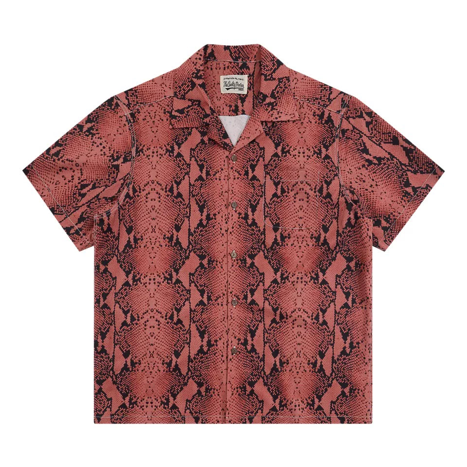 WACKO MARIA Style Leopard Print Hawaiian Shirt