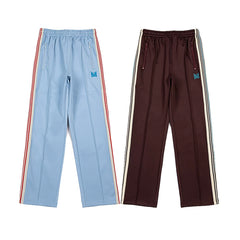 Needles Style Vintage Japanese Streetwear Straight Trousers