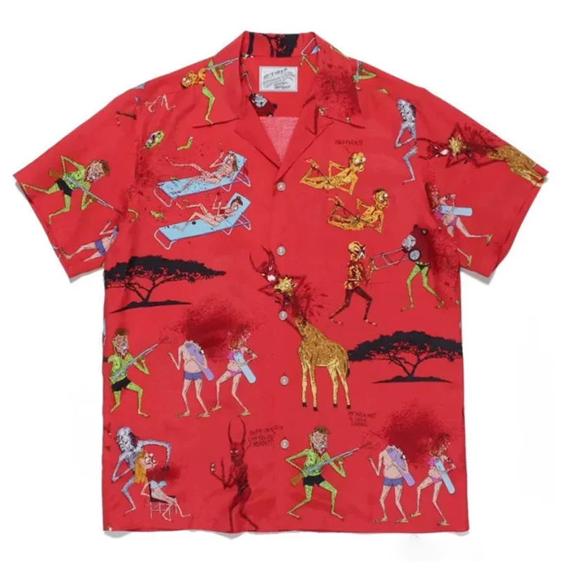 WACKOMARIA 7th Neckface Graffiti Hawaiian Shirt