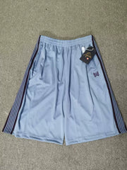 Needles Style Striped Wide Leg Three Quarter Shorts