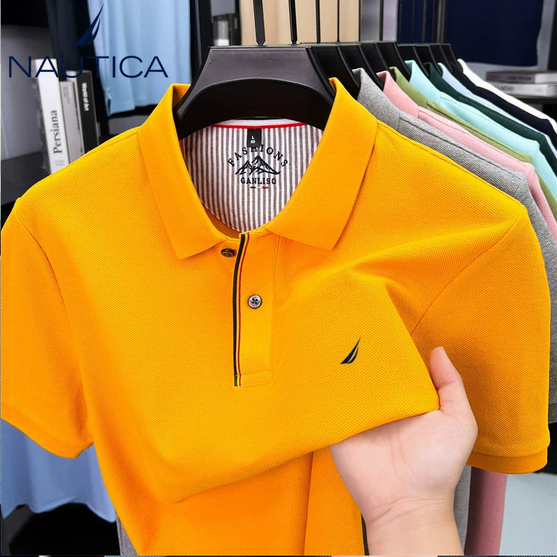 NAUTICA Casual Multi Color Short Sleeve Shirt
