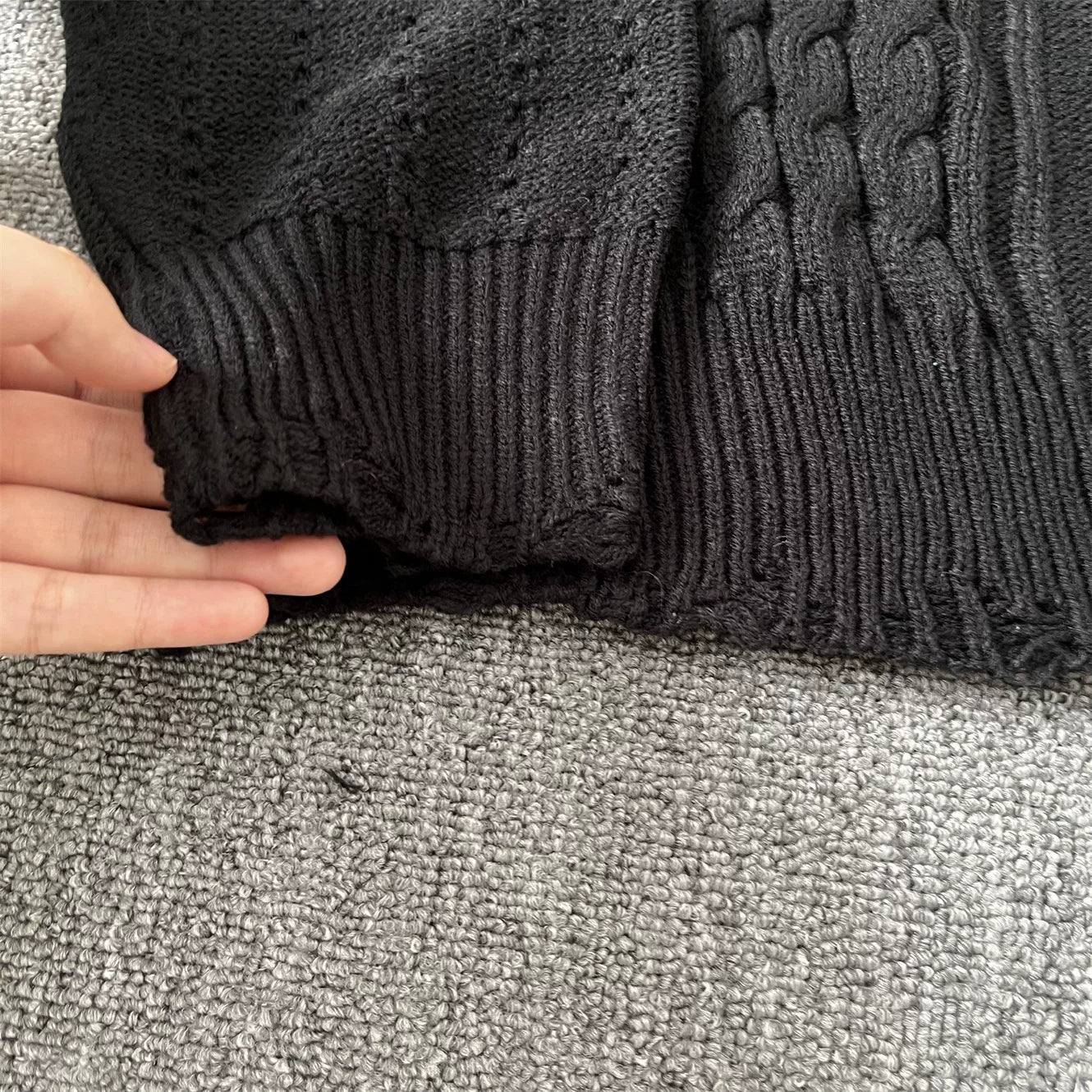 ERD melancholic Avant Garde High Neck Loose Sweater