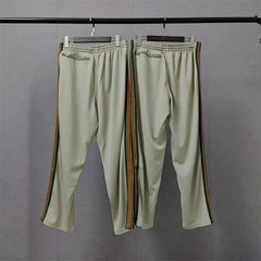 Needles x Aip Butterfly Embroidered Stripe Track Pants
