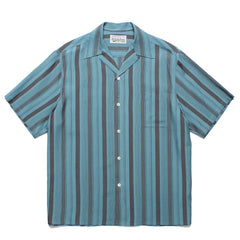 WACKO MARIA Check Stripe Rayon Hawaiian Shirt