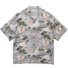 WACKO MARIA Palm Tree Sailing Boat Hawaiian Shirt