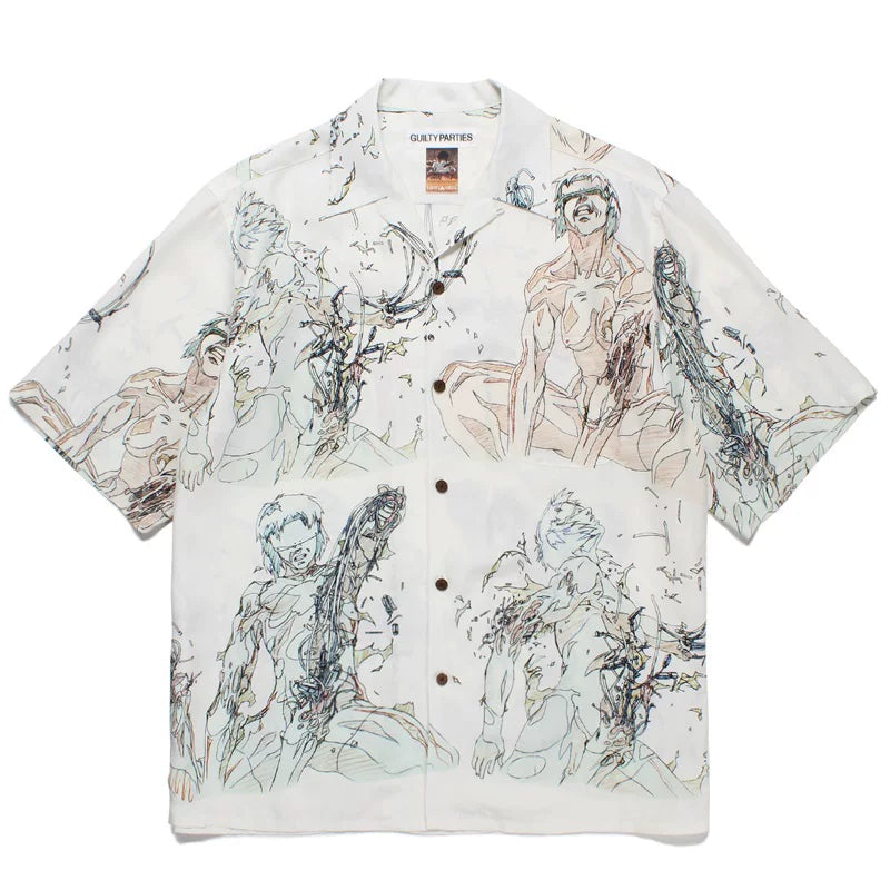 WACKO MARIA tyle Anime Cyberpunk Hawaiian Shirt