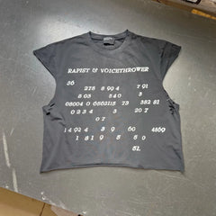 ERD Style Distressed Safety Pin Muscle Tee