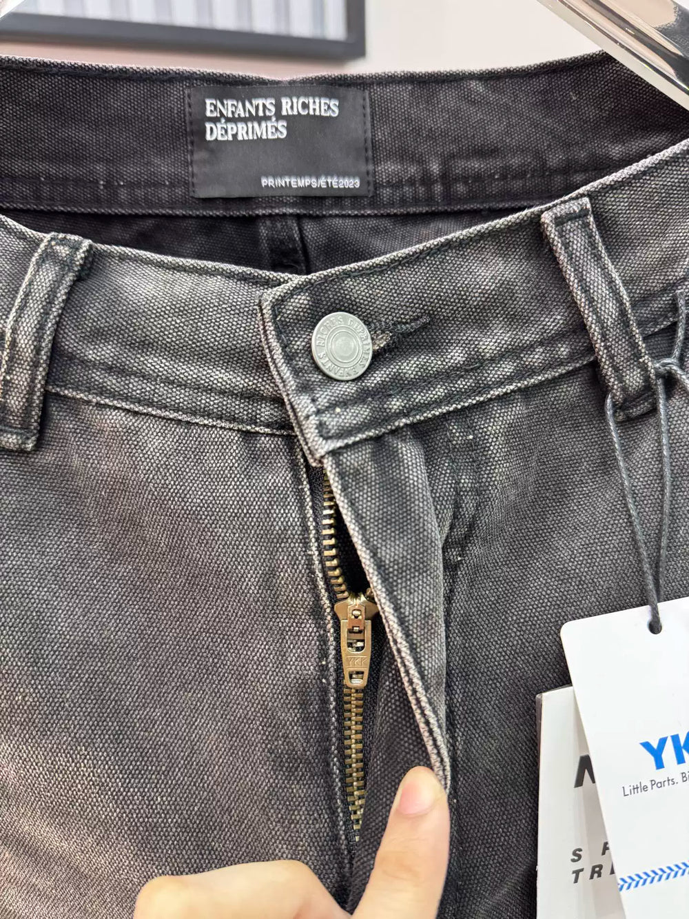 ERD melancholic rich second-generation High Street Distressed Straight Denim Pants
