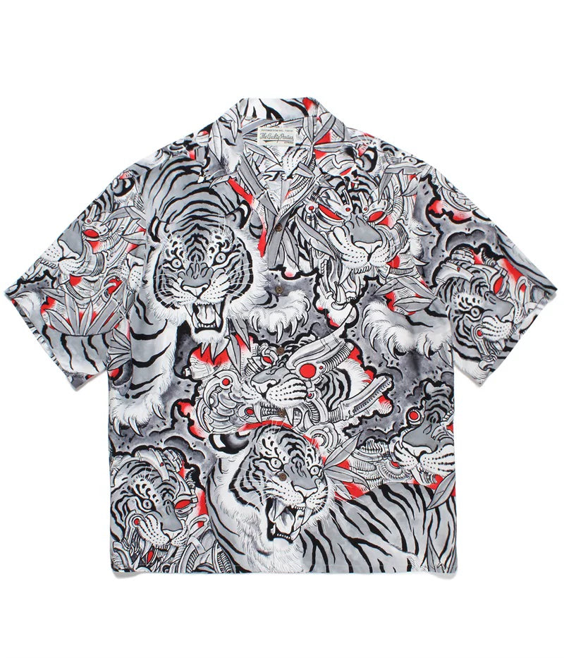 WACKO MARIA  Japanese Dragon Tiger Casual Shirt