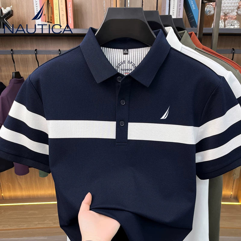 Nautica Techwear Polo Shirt Organic Cotton Active Tee