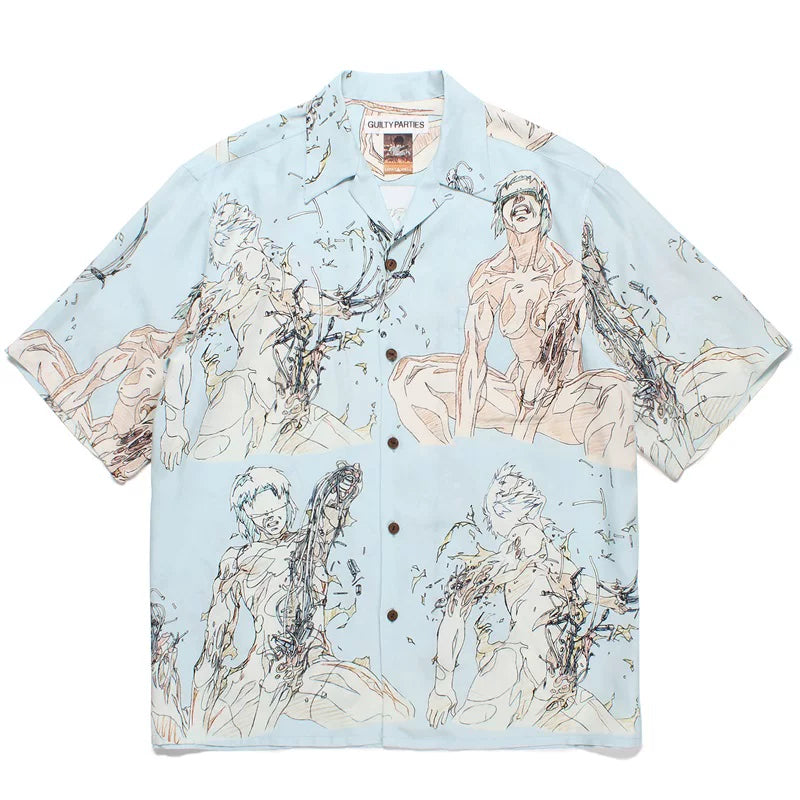WACKO MARIA tyle Anime Cyberpunk Hawaiian Shirt
