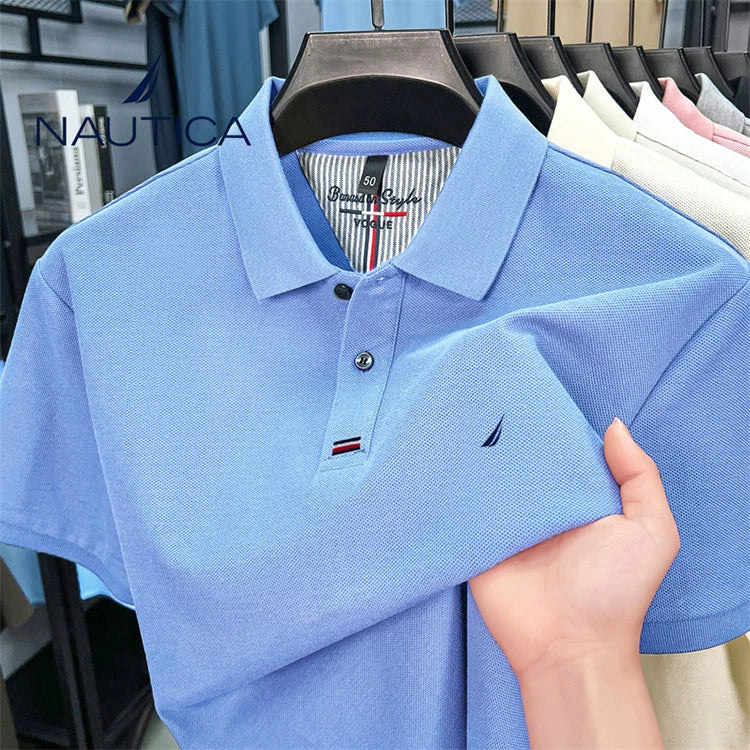 Nautica Style Pique Cotton Cooling Breathable Polo