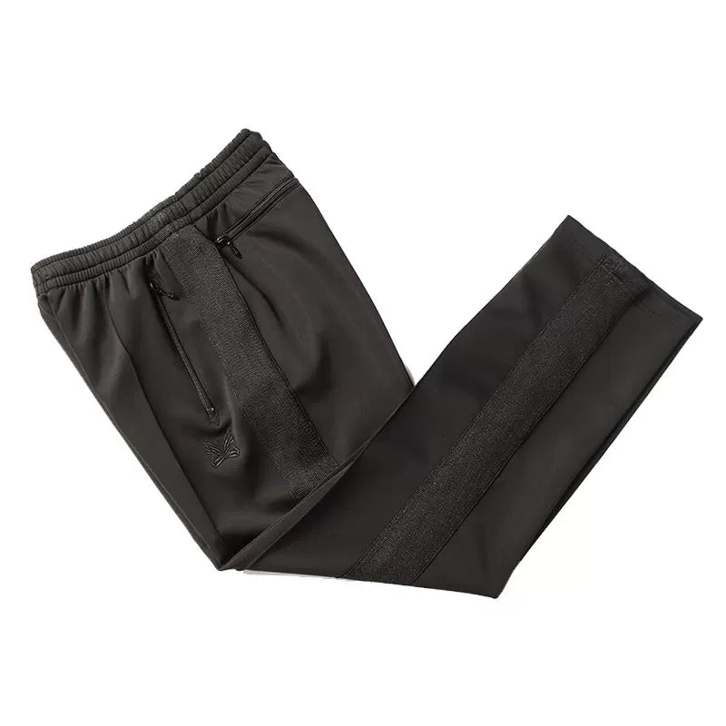 Needles Inspired Butterfly Embroidery Striped Straight Track Pants