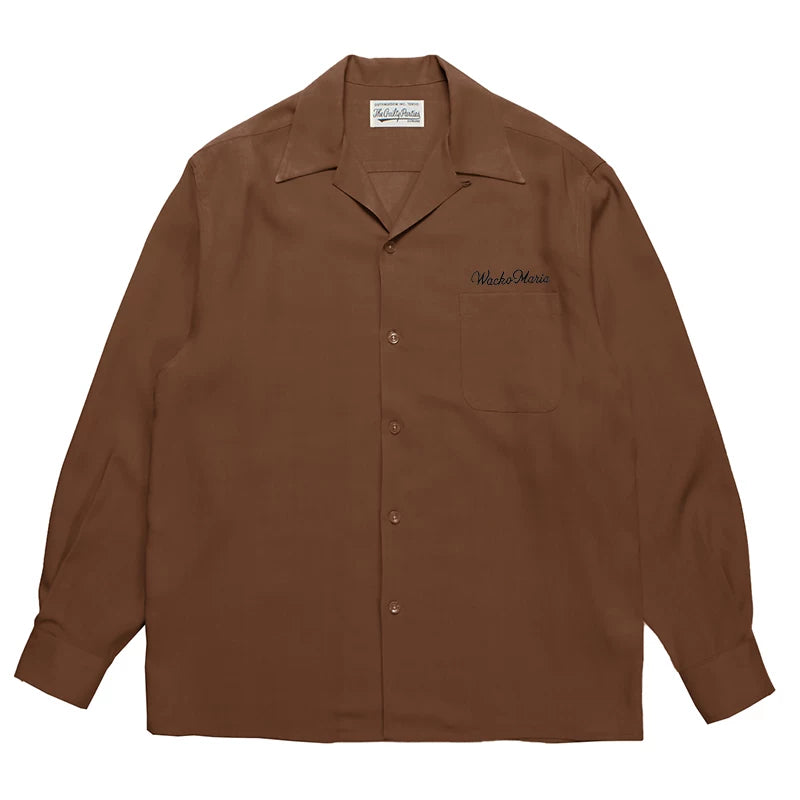 WACKO MARIA DJ Harvey Leopard Palm Tree Long Sleeve Shirt