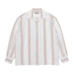 WACKO MARIA Check Open Collar Long Sleeve Shirt
