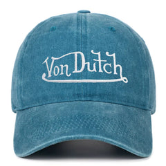 Von Dutch Retro Distressed Adjustable Sun Shield Hat