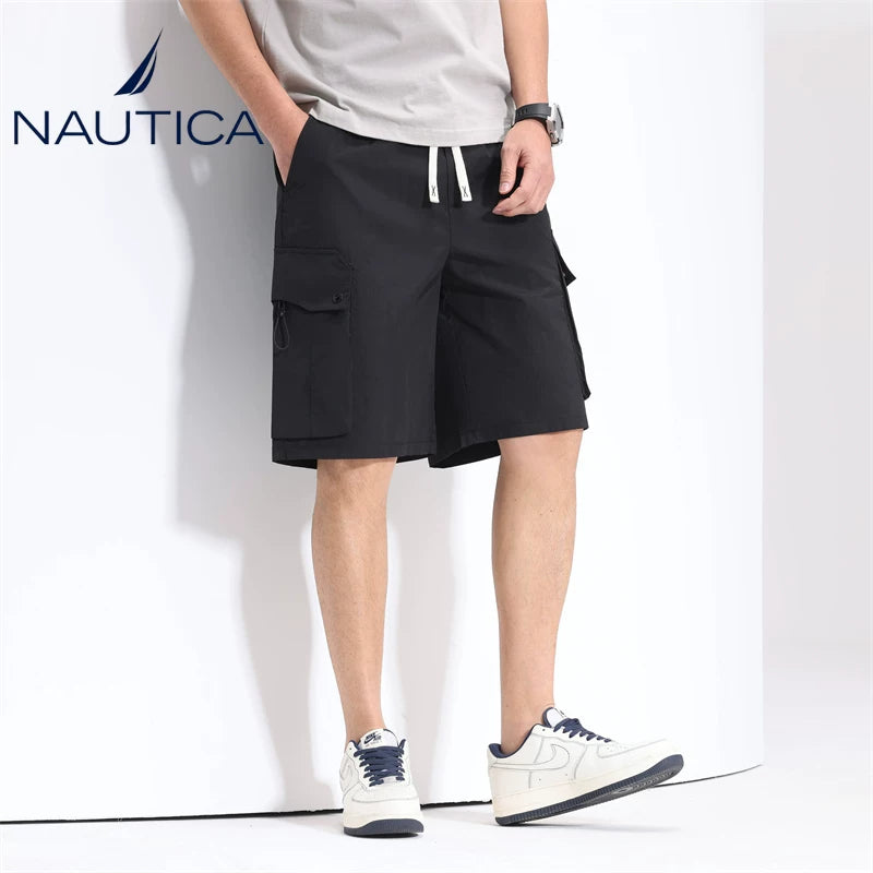 Nautica Style Multi Pocket Cargo Loose Utility Shorts