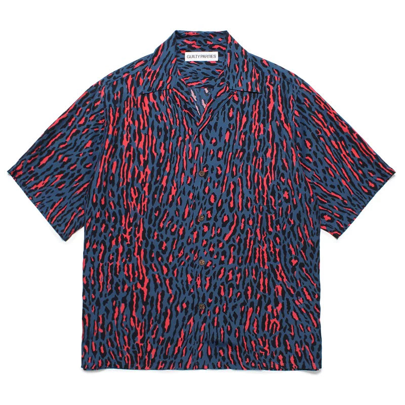 WACKO MARIA Style Leopard Print Hawaiian Shirt