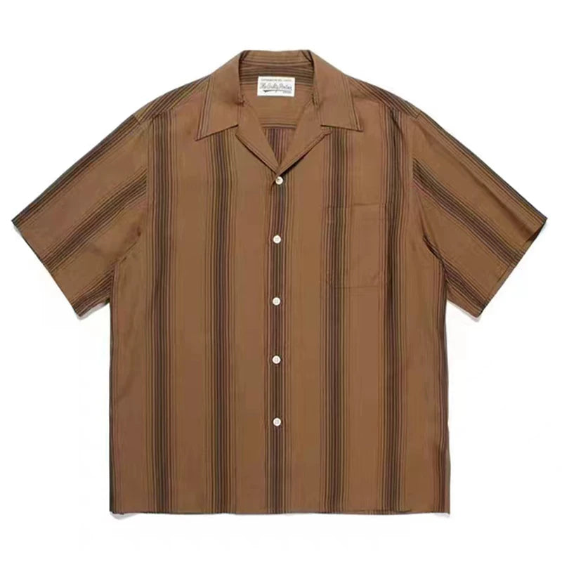 WACKO MARIA Style Vampire Horror Hawaiian Shirt