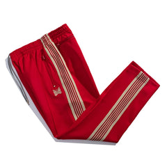 Needles Inspired Butterfly Embroidery Striped Straight Track Pants