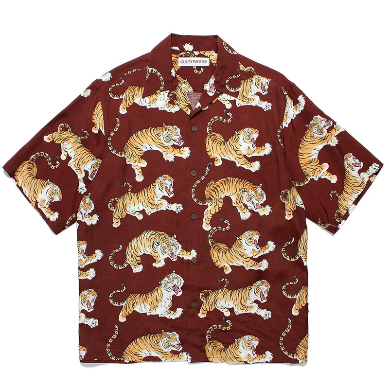 WACKO MARIA Palm Tree Sailing Boat Hawaiian Shirt