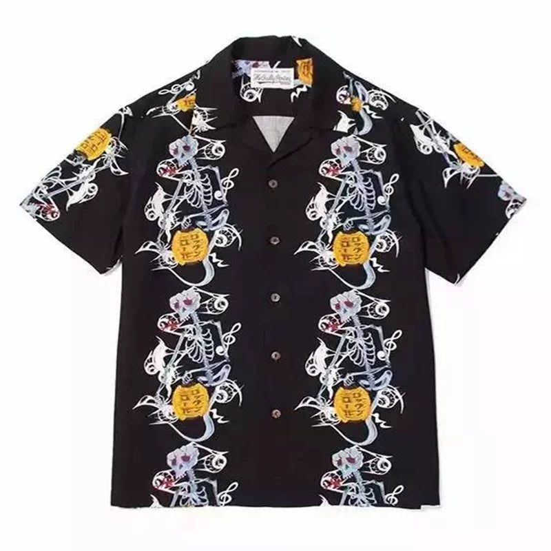 WACKO MARIA Palm Tree Sailing Boat Hawaiian Shirt