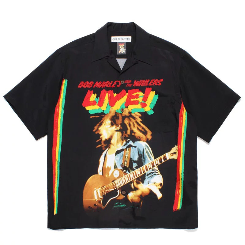 WACKO MARIA Chainsaw Horror Reggae Hawaiian Shirt