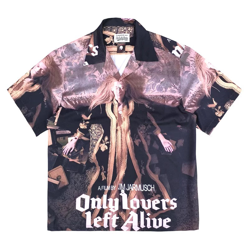 WACKO MARIA Style Vampire Horror Hawaiian Shirt