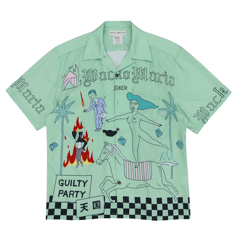 WACKO MARIA × DJ HARVEY HAWAIIAN shirt