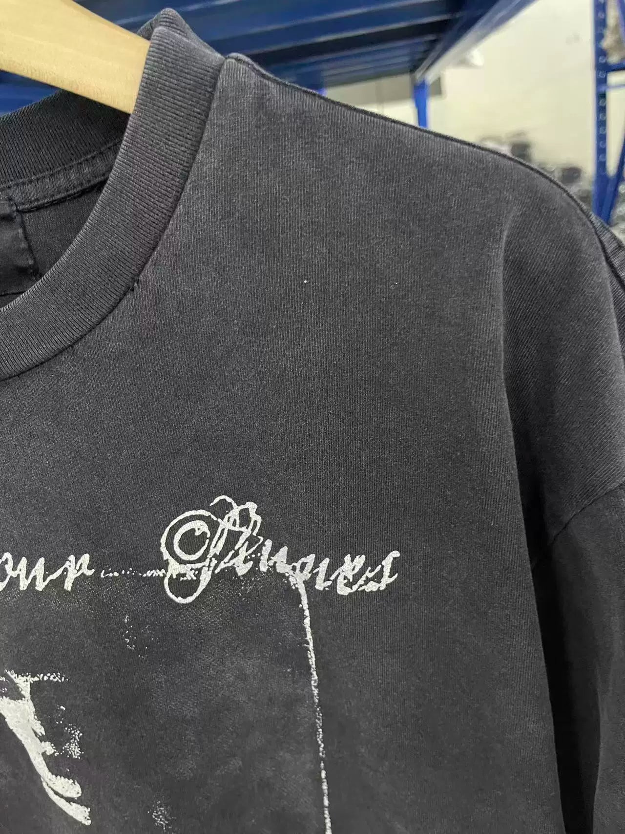 ERD's melancholic High Street Gothic Portrait Distressed Cotton Tee