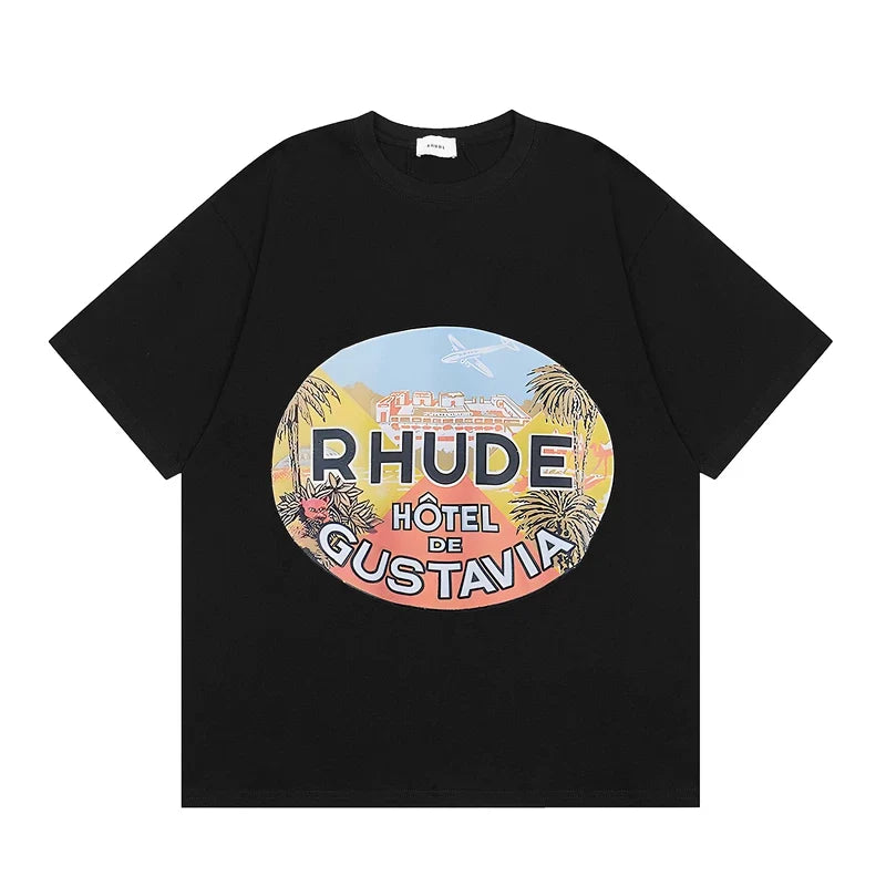 RHUDE High Street Oversized Graphic Pure Cotton T-Shirt