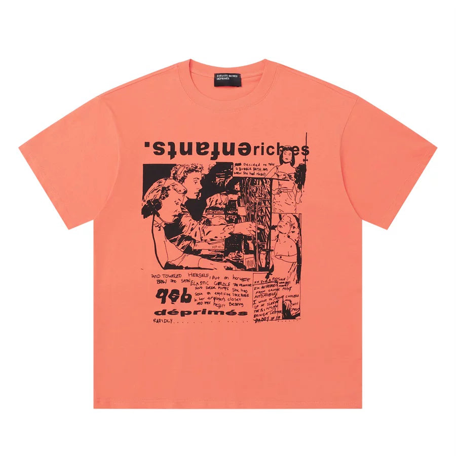 Enfants Riches Oversized Multi Graphic Short Sleeve Tee