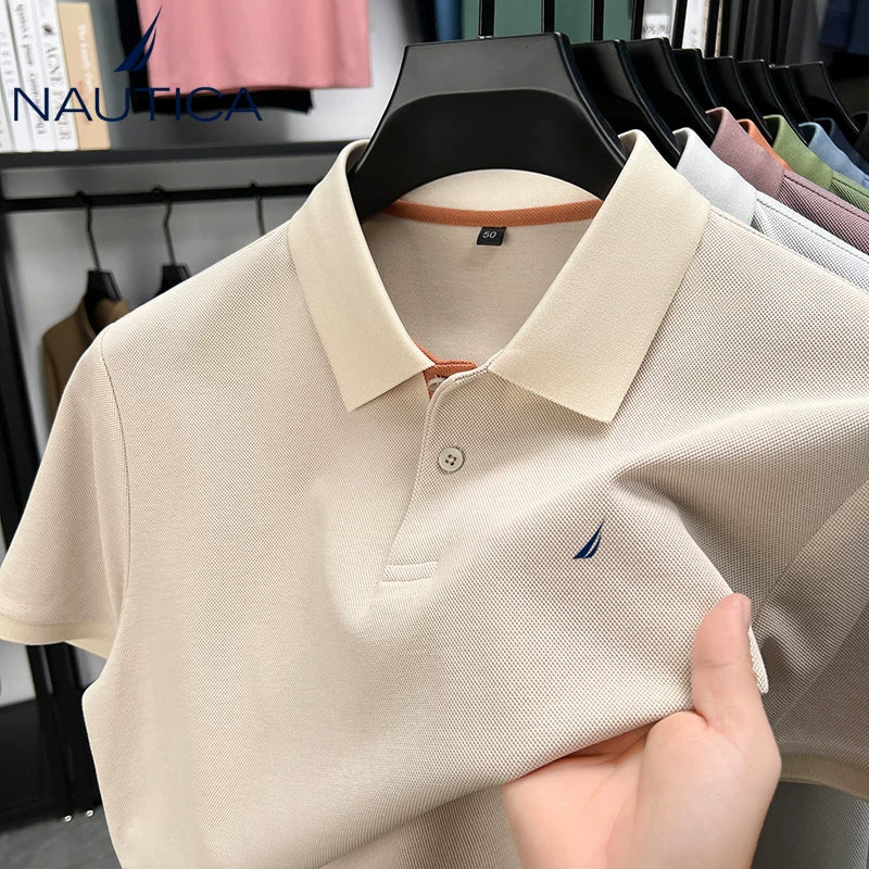 Nautica Luxury Mulberry Silk 300g Heavyweight Polo