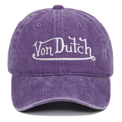 Von Dutch Retro Distressed Adjustable Sun Shield Hat