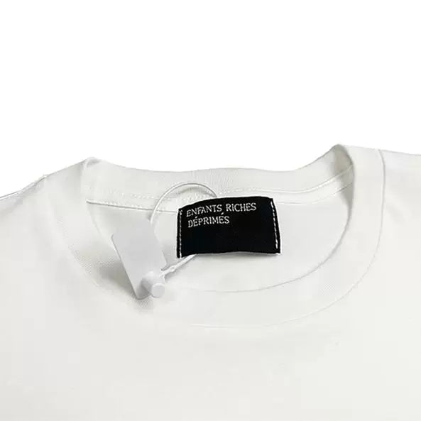 ERD Vintage Distressed A Public Apology White T-Shirt