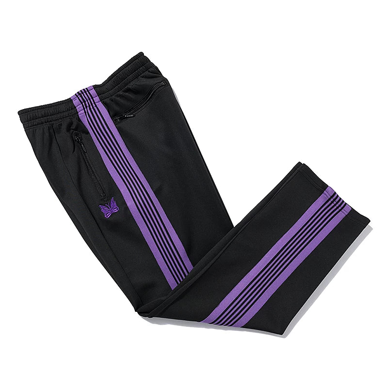 Needles Side Striped Butterfly Embroidered Drawstring Track Pants