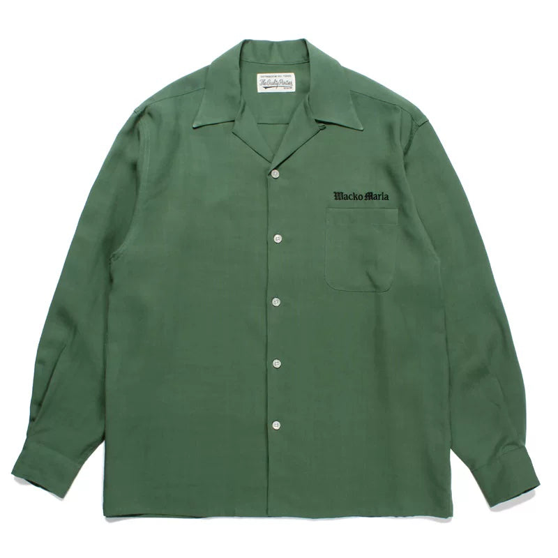 WACKO MARIA DJ Harvey Leopard Palm Tree Long Sleeve Shirt