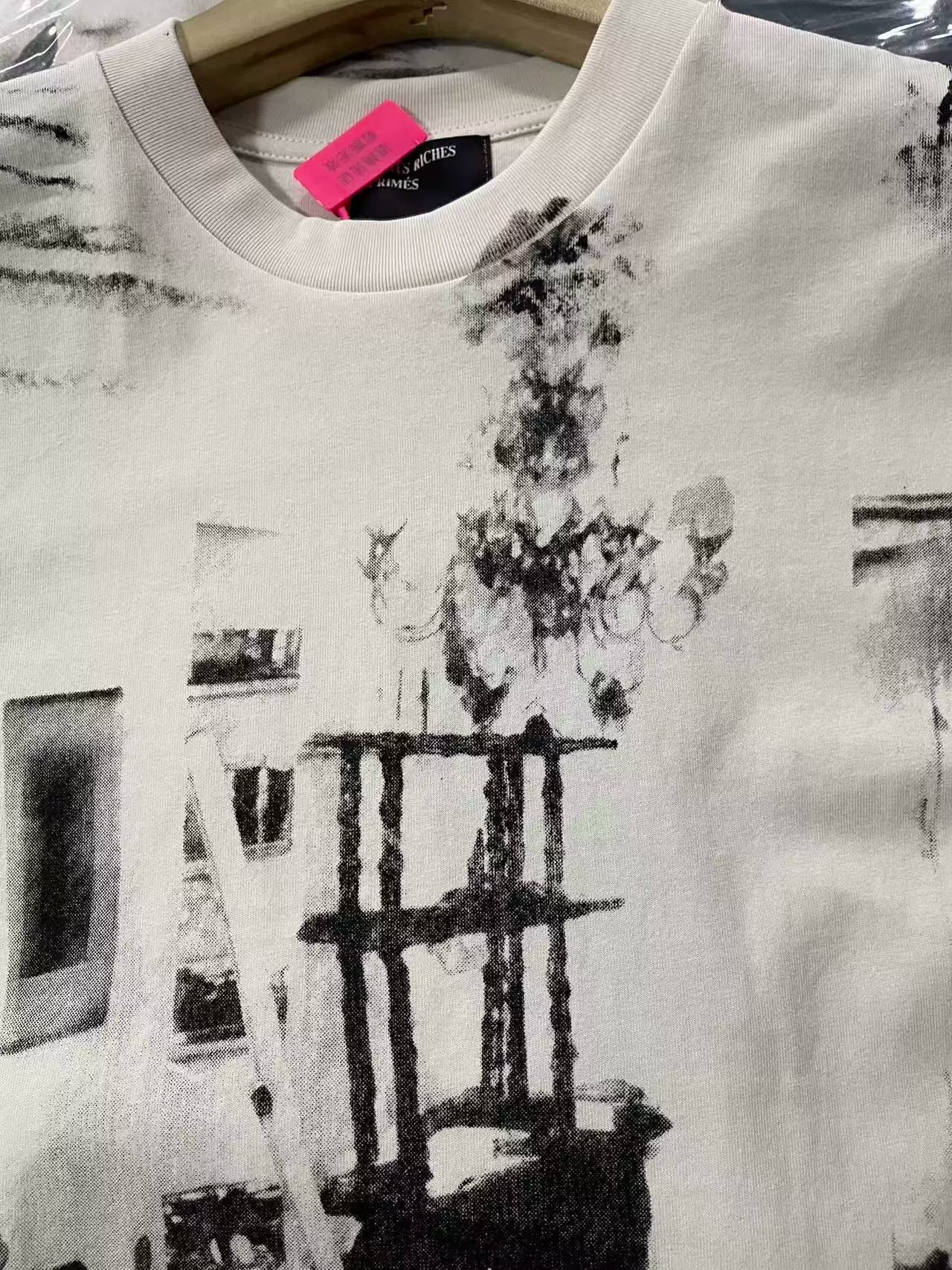 ERD Kandinsky Abstract Graphic Washed Cotton T-Shirt