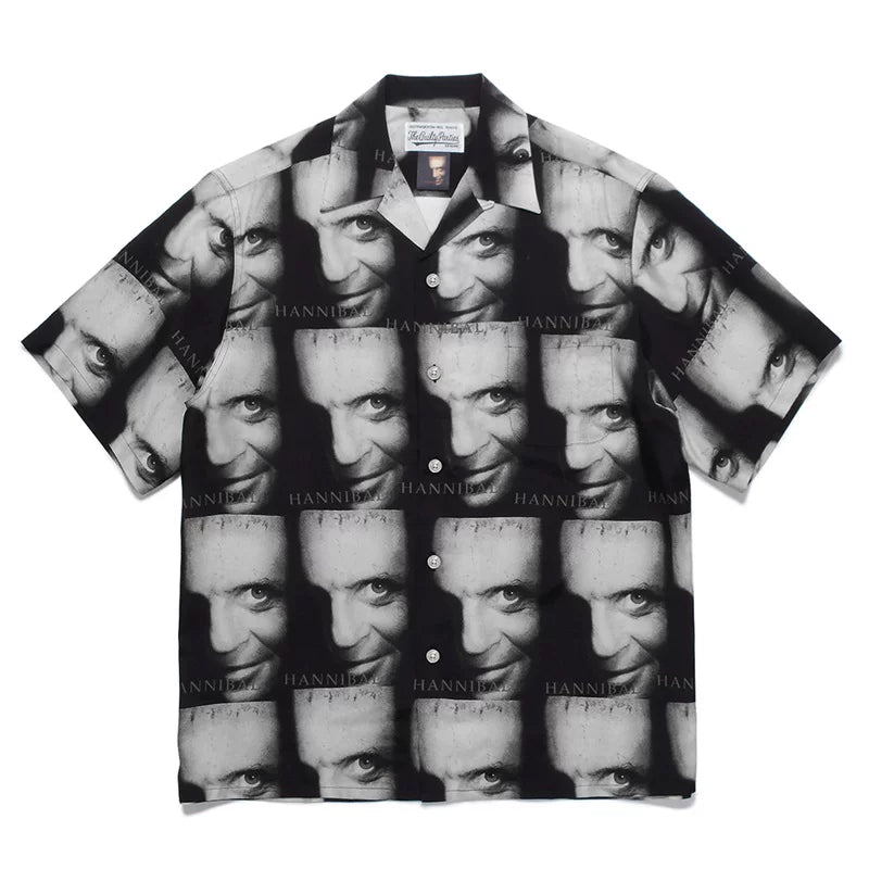 WACKO MARIA Basquiat Graphic Cuban Collar Shirt
