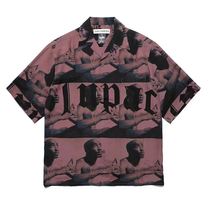 WACKO MARIA Style Vampire Horror Hawaiian Shirt