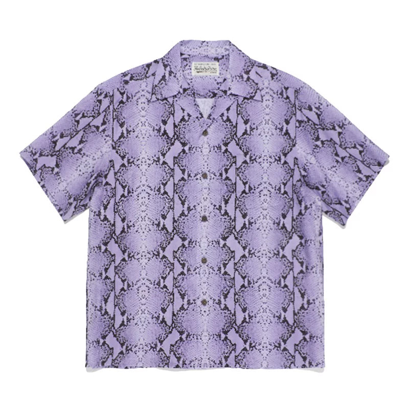 WACKO MARIA Style Leopard Print Hawaiian Shirt