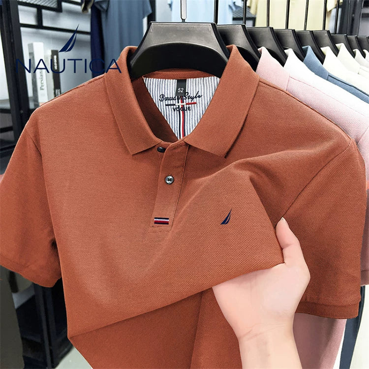Nautica Style Pique Cotton Cooling Breathable Polo